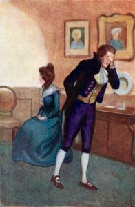Ilustracja do rozsądku i wrażliwości autorstwa Jane Austen autorstwa Arthur Wallis Mills
