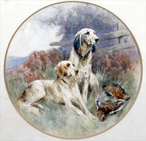 Para seterów pilnujących cietrzewia autorstwa Arthur Wardle