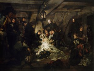 Śmierć Nelsona, 21 października 1805 r. autorstwa Arthur William Devis