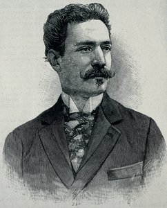 ALBARRAN Y DOMINGEZ, Joaquin (1860-1912). Hiszpański urolog urodzony na Kubie. (rycina) autorstwa Artist Unknown