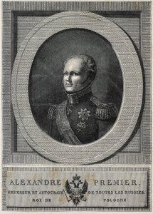 ALEKSANDER I rosyjski (1777-1825). Car Rosji (1801-1825). autorstwa Artist Unknown