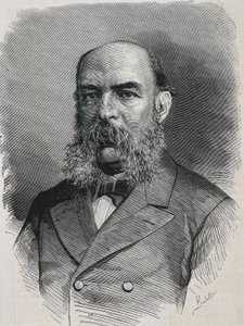 AMADOR DE LOS RIOS, Jose (1818-1878). Angielski historyk i semita. "La Ilustracion Espanola y Americana. Rycina.