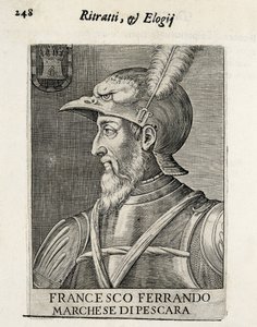 AVALOS, Fernando Francisco (1490-1546). Hiszpański generał. Ksylografia. HISZPANIA. MADRYT (WSPÓLNOTA AUTONOMICZNA). Madryt. Biblioteka Narodowa