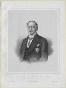 Aleksander Michajłowicz hrabia Gorczakow autorstwa Artist Unknown