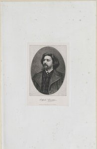 Alphonse Daudet (w druku) autorstwa Artist Unknown