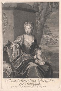 Anna Magdalene Schleising autorstwa Artist Unknown