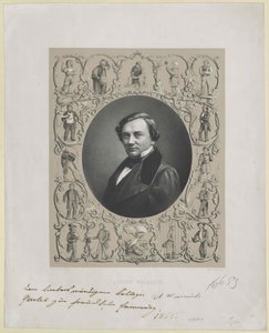 August Weihrauch (druk) autorstwa Artist Unknown