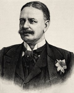 BueLow, Bernard von (1849-1929). Kanclerz Cesarstwa Rzymskiego (1900-1909). Akwaforta autorstwa Artist Unknown