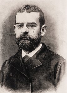 CLARIN, Leopoldo Alas y Urena, zwany także (1852-1901). Hiszpański pisarz. Rycina autorstwa Artist Unknown