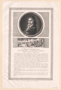Camille Desmoulins (druk) autorstwa Artist Unknown