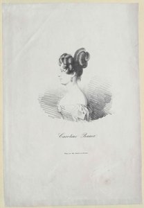 Caroline Bauer (druk) autorstwa Artist Unknown
