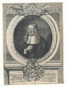 Christian Lorenz Adlershelm (w druku) autorstwa Artist Unknown