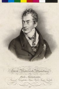 Clement Wenzel Lothar hrabia Metternich-Winneburg autorstwa Artist Unknown