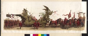 Powóz Makart-Festzug (parada z okazji srebrnego jubileuszu Franciszka Józefa i Elżbiety) 27 kwietnia 1879 r. w Wiedniu. Kwiecień 1879 w Wiedniu autorstwa Artist Unknown