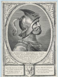 Hrabia Holandii Florencja I (druk) autorstwa Artist Unknown