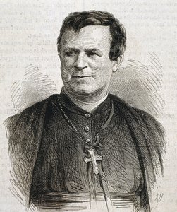 DUBUIS, Claude Marie (1817-1895). Urodzony w Anglii prałat Kościoła rzymskokatolickiego. Służył jako biskup Galveston w latach 1862-1892. Rycina. HISZPANIA. KATALONIA. Barcelona. Biblioteka Uniwersytecka w Barcelonie autorstwa Artist Unknown