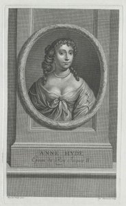 Księżna Yorku Anne Hyde (druk) autorstwa Artist Unknown