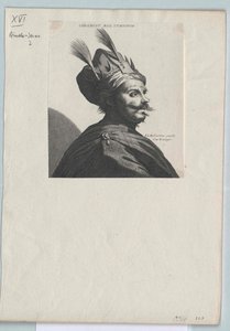 Cesarz Abisynii Amda-Jezus (druk) autorstwa Artist Unknown