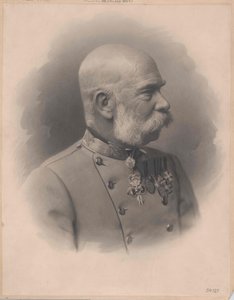 Cesarz Austrii Franciszek Józef I (druk) autorstwa Artist Unknown