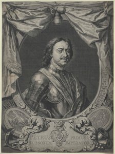 Cesarz Rosji Piotr I Wielki autorstwa Artist Unknown