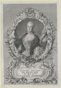 Cesarzowa Rosji Katarzyna II autorstwa Artist Unknown
