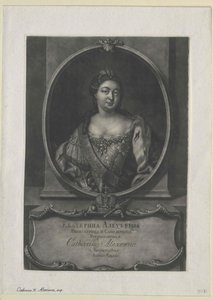 Cesarzowa Rosji Katarzyna I autorstwa Artist Unknown