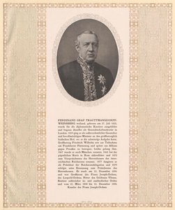 Ferdynand hrabia Trauttmansdorff-Weinsberg autorstwa Artist Unknown