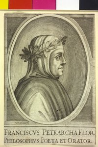 Francesco Petrarka (druk) autorstwa Artist Unknown