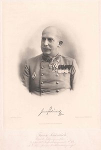 Franz Baron Schoenaich (druk) autorstwa Artist Unknown
