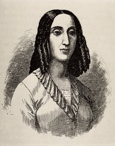 GORRITI, Juana Manuela (1818-1892), argentyńska pisarka. Rycina.