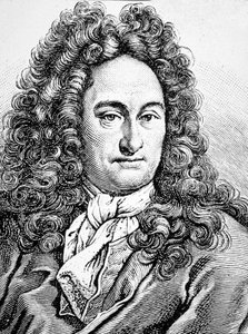 G W Leibniz Gottfried Wihlem (rycina) autorstwa Artist Unknown