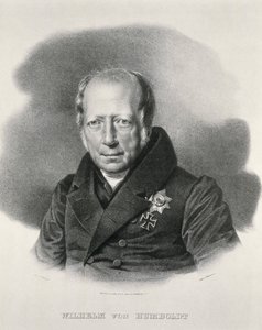HUMBOLDT, Wilhem von (1767-1835). Niemiecki mąż stanu i filozof. Litografia. autorstwa Artist Unknown