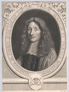 Henri II Fourcy (druk) autorstwa Artist Unknown