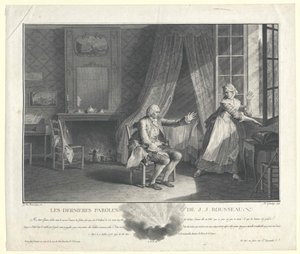 Jean Jacques Rousseau autorstwa Artist Unknown