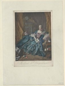 Jeanne Antoinette Poisson Pompadour autorstwa Artist Unknown