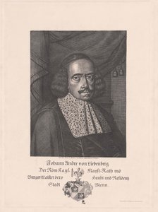 Johann Andreas von Liebenberg (druk) autorstwa Artist Unknown
