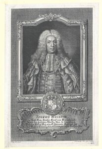 Johann Wilhelm hrabia Wurmbrand-Stuppach (druk) autorstwa Artist Unknown