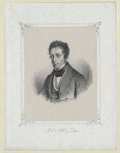 Johannes Carsten Hauch (druk) autorstwa Artist Unknown