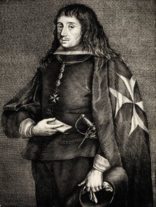 Juan Jose de Austria (1629-1679). Hiszpański Infante (książę), syn króla Filipa IV i aktorki teatralnej Marii Calderony. Rycina. Rycina. autorstwa Artist Unknown