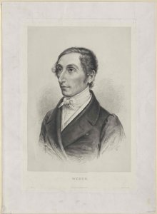 Karl Maria von Weber (druk) autorstwa Artist Unknown