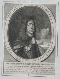 Król Danii Chrystian V. autorstwa Artist Unknown