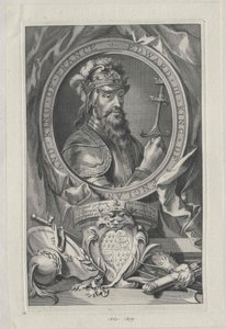 Król Anglii Edward III (druk) autorstwa Artist Unknown