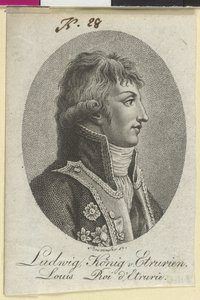 Król Etrurii Ludwik (druk) autorstwa Artist Unknown