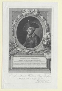 Król Prus Fryderyk II autorstwa Artist Unknown