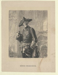 Król Prus Fryderyk II autorstwa Artist Unknown