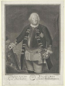 Król Prus Fryderyk Wilhelm I autorstwa Artist Unknown