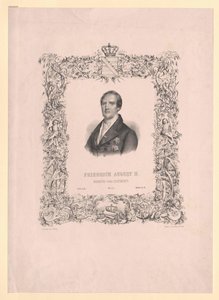 Król Saksonii Fryderyk August II autorstwa Artist Unknown