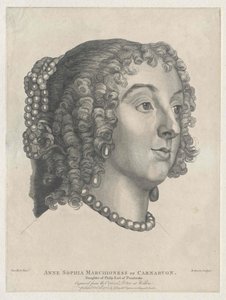 Lady Anna Sophia Herbert autorstwa Artist Unknown