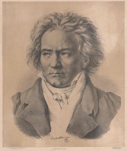 Ludwig van Beethoven (druk) autorstwa Artist Unknown
