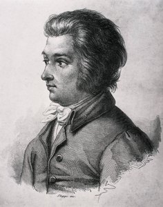 MOZART, Wolfgang Amadeusz (1756-1791). Austriacki kompozytor muzyki klasycznej. autorstwa Artist Unknown